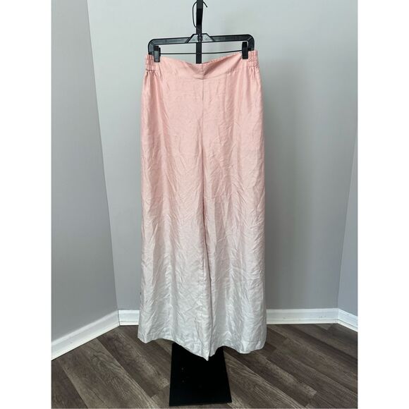 NWT Casablanca Side Stripe Ombre Effect Silk Wide Leg Pants in Pink Size 42 $106 - Picture 6 of 11